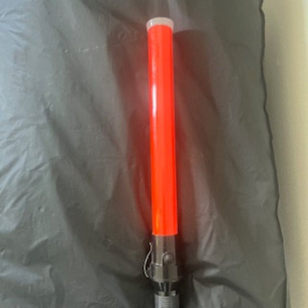 Traffic Safety Wand Red Flashlight Control Baton 21” Long 3 Light Modes‎ - Picture 6 of 10